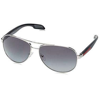 Imagem de Prada Men's Polarized Linea Rossa PS53PS-1BC5W1-62 Silver Sunglass