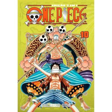One Piece Mangá KIT Vol. 1 Ao 3 - Nova Encadernação Clássica, Capa