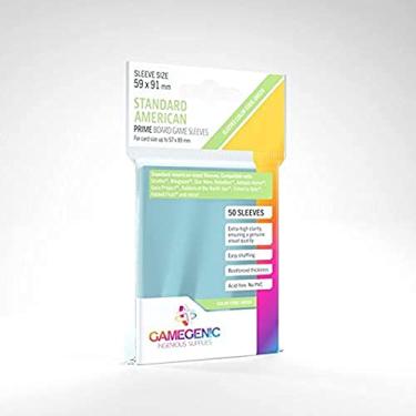 Imagem de 2 Packs Gamegenic Prime Board Game Sleeves 50ct Standard American Size Card Sleeves Individual Pack