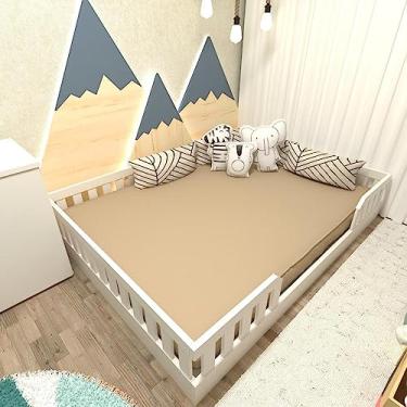 Imagem de Kit com Cama Casal e Armário Baixo Montessoriano