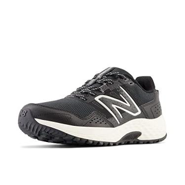 Imagem de New Balance Tênis de corrida feminino 410 V8 Trail, Blacktop/sal marinho/preto, 8 Wide