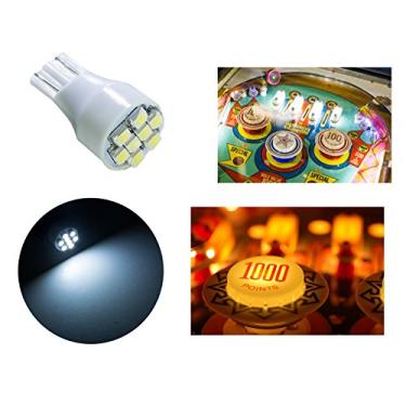 Imagem de PA LED 10 pçs #906 921 912 T15 3528 8SMD LED Pinball Game Machine Lâmpada branca 12 V