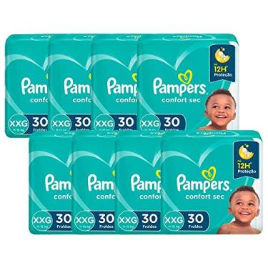Imagem de Kit Fralda Pampers Confort Sec Mega Tamanho Xxg com 240 unidades