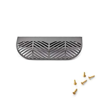 Imagem de Maçaneta de gaveta oculta de simplicidade moderna, maçanetas de porta de armário sem perfuração de latão puro, puxadores de cozinha de móveis, puxadores de cômoda de banheiro, com parafuso (centro de