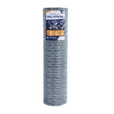 Imagem de Tela Hexagonal Galinheiro Tag Malha 2" Fio Bwg 18 (1,24mm) Rl