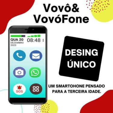 Imagem de Vovô&Vovófone 4G 128Gb 4Gb Ram Tela Grande 6.5 Redes Sociais - Tcl