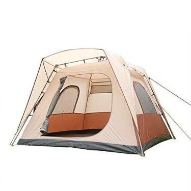 Imagem de Barraca de praia para 5 a 8 pessoas, barraca de privacidade para vestiários, camada dupla, para família, festivais, caminhadas, mochila, fácil de configurar e embalar.(Marrom Marrom) belas paisagens