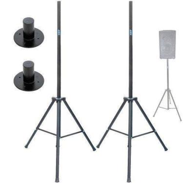 Imagem de Kit 2 Tripés Para Caixa Passiva Ativa Com Chapéu Ask Cxm