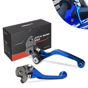 Imagem de JFG RACING Alavanca de freio de embreagem dobrável Billet Pivot para YZ80 YZ85 01-14 Dirt Bike Motocicleta Azul