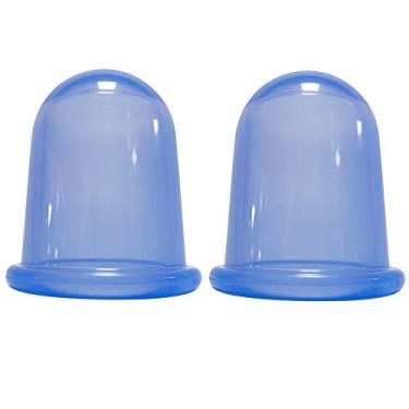 Imagem de Copos de massagem de silicone, conjuntos de terapia com ventosas (tamanho grande x 2)