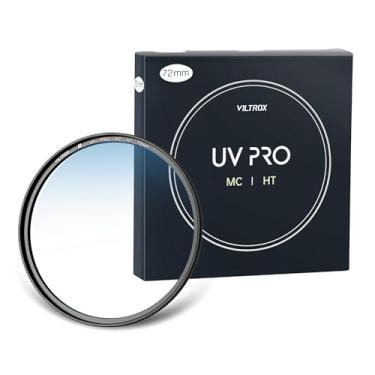 Imagem de VILTROX Filtro de proteção UV MC de 72 mm, 18 revestimentos multicamadas, filtro UV para lente de câmera UHD, revestimento ultra rígido, revestimento nano, hidrofóbico, filtro UV ultrafino resistente