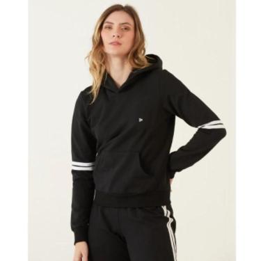 Imagem de Blusão moletom flanelado com capuz Malwee-Feminino