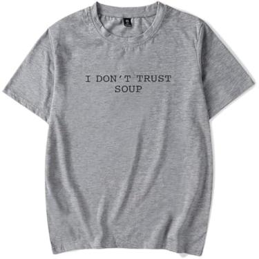 Imagem de Camiseta Ricky Stanicky John Cena I Don't Trust Soup Série de Filmes Gola Redonda Casual Moda Estampada Camiseta Unissex, 3, GG
