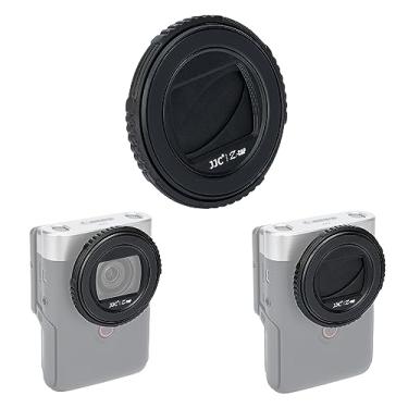 Imagem de JJC Capa de tampa de lente V10, tampa protetora para câmera Canon PowerShot V10 Vlog, protetor de lente Canon V10, rotação para abrir e fechar, antiperda, anti-arranhões, à prova de poeira, não é