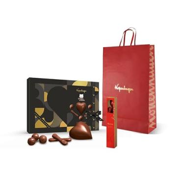 Imagem de Conjunto de Chocolates Kopenhagen Presente de Namorados, Coração, Língua de Gato e Botão de Rosas