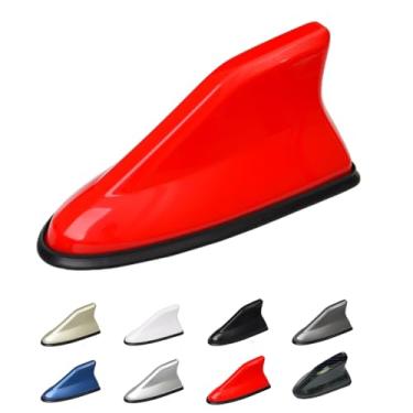 Imagem de Capa de antena de barbatana de tubarão para carro, base aérea, sinal de rádio AM/FM para carro, SUV, caminhão, tamanho do tubarão do veículo, 16 x 7 x 6 cm, medida se pode cobrir a antena antiga