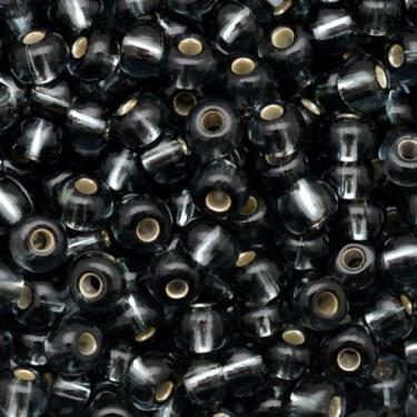 Imagem de Miçanga 6/0 Preciosa Jablonex 500g Transparentes (miolo prata) Guias Brajás Colares Pulseiras Bordados