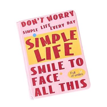 Imagem de Joucien Mini caderno portátil de desenho animado 3pc-A7 fofo caderno horizontal para estudantes - 6# letras rosa (96 imagens)