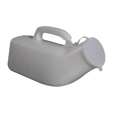 Imagem de predolo Homens xixi garrafa penico portátil masculino mictório xixi garrafa xixi coleção pote para viagem de carro crianças idosos, branco