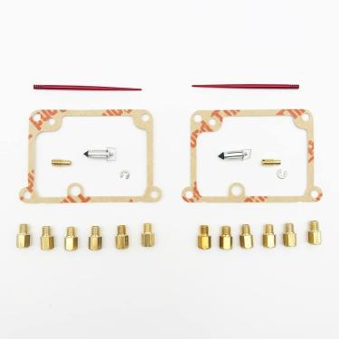 Imagem de HIIOLE Kit de reparo de carburador peças de reposição para 350 kit de jato completo 12 bicos principais 2 pilotos 2 agulhas (cor: 1 conjunto)