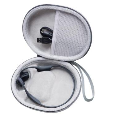 Imagem de LTGEM Capa rígida para fones de ouvido de condução óssea compatível com fones de ouvido de condução óssea SHOKZ, CXK, BAICLUD, TOZO, DEMICEA, Wildhorn Outfitters, Tayogo, LOBKIN - Cinza (apenas capa)