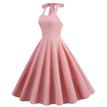 Imagem de Vestido feminino aberto nas costas, sem mangas, sem alças, ombro de fora, vestido longo 2024, H-015 Rosa, P