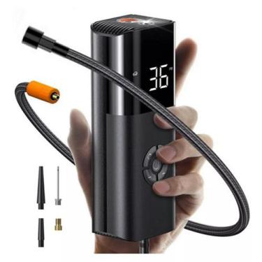 Imagem de Calibrador Compressor Pneu Digital Carro Bike Moto Sem Fio - mbr