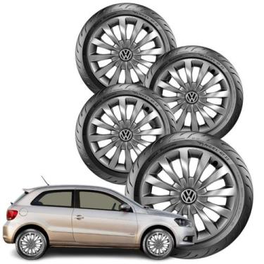 Imagem de Jogo Calota Vw Fox Spacefox Polo Aro 13 2010 11 12 13 14 15 - ELITTE M