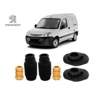 Imagem de Par Kit Coxim Batente Amortecedor Dianteiro Peugeot Partner 2002 2003 
