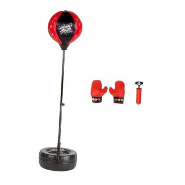 Imagem de Fancyes Conjunto de saco de pancadas Conjunto de saco de boxe Conjunto de saco de boxe multifuncional Alívio do estresse Kit de bola de boxe de velocidade