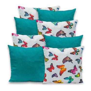 Imagem de Kit 8 Capas de Almofada 40cmx40cm Gorgurinho - RAFALORO, BORBOLETA TIF