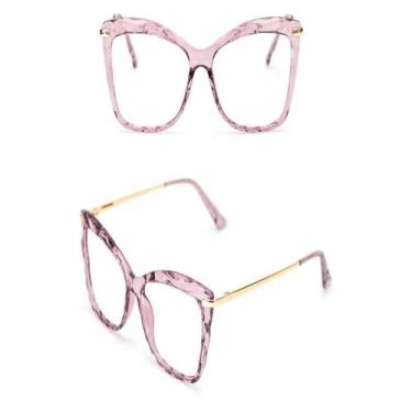 Imagem de Armação Óculos De Grau Feminina Quadrada Anabelle - Shark Óculos