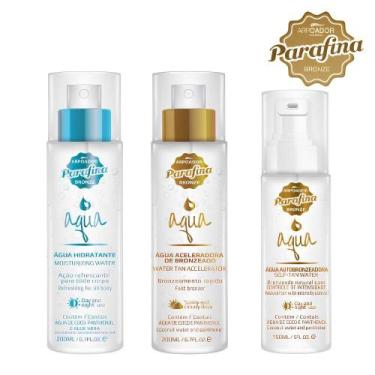 Imagem de Kit AQUA Autobronzeadora + Aceleradora + Água Hidratante - Parafina Br