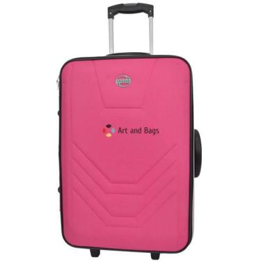 Imagem de Mala Bordo Pequena 10kg Anac Rodinhas Village Viagem Rígida, Fúcsia