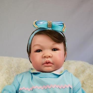 Imagem de Bebe reborn silicone macio toma banho e faz xixi de verdade - FIO A FI