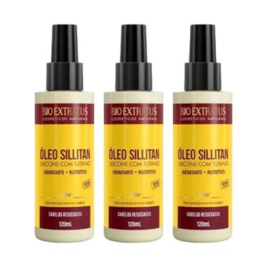 Imagem de Kit 3 Óleo Capilar Sillitan Redutor de Volume 120 ML Bio Extratus - BI