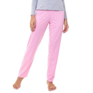 Imagem de Calça Feminina E-Pijama By Sepie 5104 Poliviscose - Rosa, Rosa, G