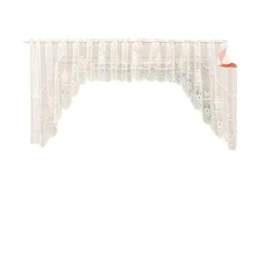 Imagem de Cortina Bando Renda Cascata Cozinha Bule Bege 3,15X1,00 - Beija Flor