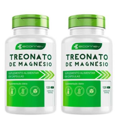 Imagem de 2Un Magnesio Treonato 500Mg Puro Máxima Absorção 240Cáps Ecomev