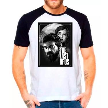 Imagem de Camiseta Masculina Raglan Branca The Last of Us - DESIGN CAMISETAS, Pr