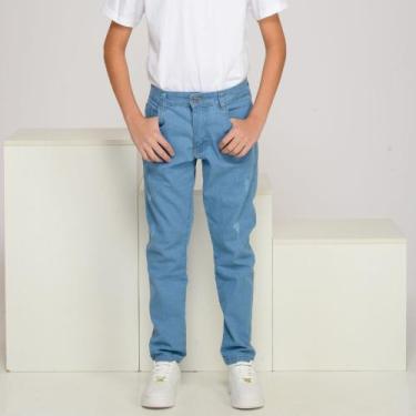 Imagem de Calça Jeans Infantil Slim Skinny com Laycra Juvenil - Volgue, Jeans mé