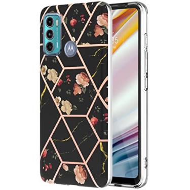 Imagem de Monwutong Capa de telefone de ajuste fino para Moto G60, capa para Moto G40 Fusion, capa com padrão de mármore IMD para meninas, com lente de câmera e função de proteção de tela para Moto G60/Moto G40