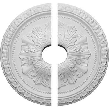 Imagem de Medalhão de teto Ekena Millwork 45,72 cm OD x 5,08 cm ID x 3,17 cm P Richmond, Divisor, 18"OD x 3 1/2"ID x 1 3/8"P (Fits Canopies up to 3 1/2"), Factory Primed