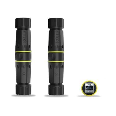 Imagem de ZUZONG Acoplador IP68 à prova d'água Cat7 RJ45, acoplador Ethernet de cobre puro blindado de 10 GB, conector LAN Ethernet IP68 à prova d'água para Starlink/Cat5/Cat6/Cat6A/Cat7/Cat8 cabo Ethernet (2