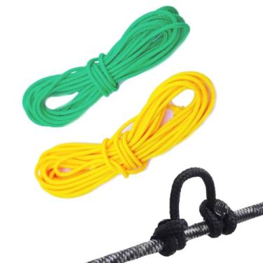 Imagem de Leewoth 2 cordas de laço D loop para tiro com arco D 3,5 m de fivela de liberação D para arco composto tiro com arco