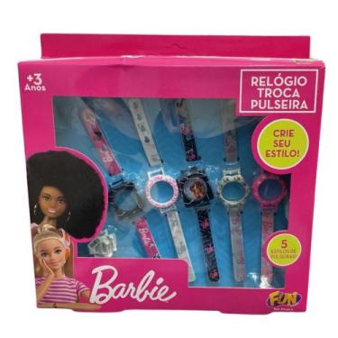 Imagem de Relógio Infantil Troca Pulseiras Barbie Fun - BARAO TOYS