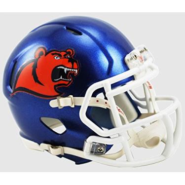 Imagem de Capacete NCAA US Coast Guard Academy Bears Mini réplica de capacete SpeedHelmet estilo mini velocidade, cores de time, tamanho único