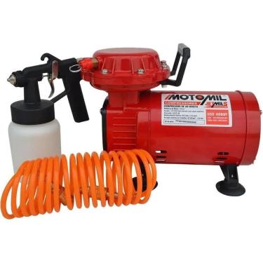 Imagem de Compressor De Ar Direto Jetmil C- Kit Pintura Bivolt Hobby 1-3hp 2,3 Pés Motomil