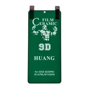 Imagem de Película de Ceramica Gel 5d 9d Protetora de Tela anti-riscos queda Full Cover Compatível com Moto Edge 50