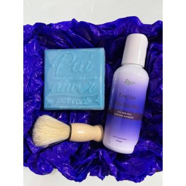 Imagem de Kit Presente Dia dos Pais Sabonete Corpo E Barba Loção e Pincel - Lika